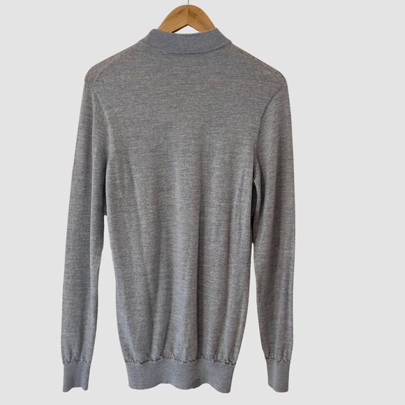 Son of a Tylor Gray Merino Wool Lightweight High-Neck Pullover Sweater S ($175) - Picture 3 of 6
